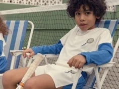 Mini Rodini white tennis shorts